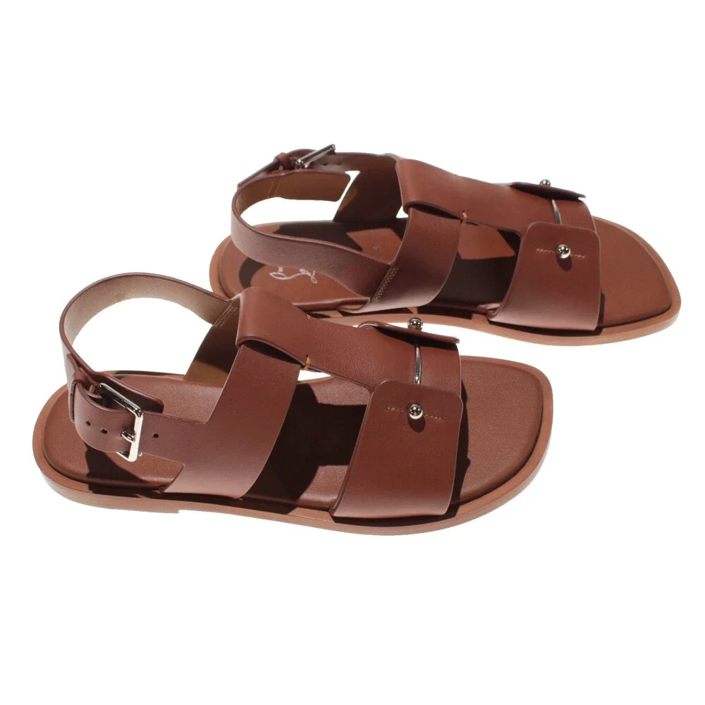 Christian Louboutin NWB Chambeliss Sandals Size 40 (US 7) in Brown Leather